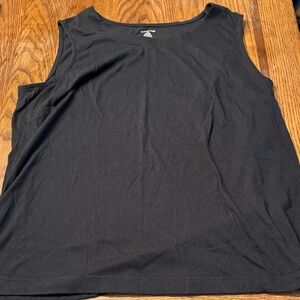 Lands' End Women's Black Tank Top